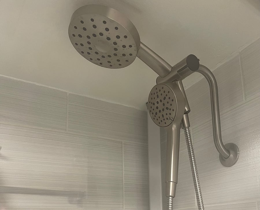 Removable shower head with optional settings