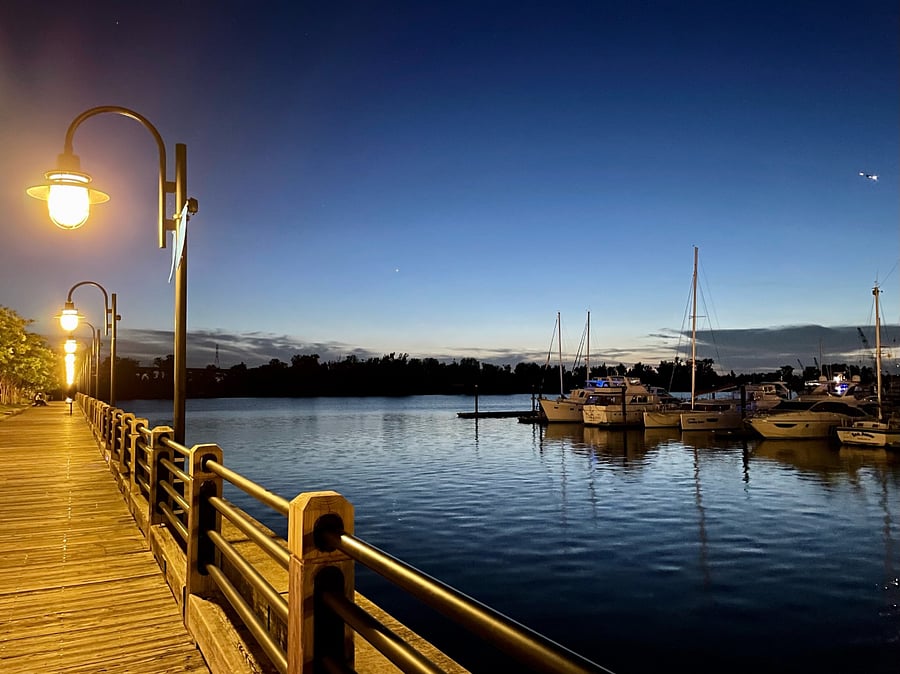 Riverwalk along Cape Fear River - two blocks from condo - catch some great sunsets!