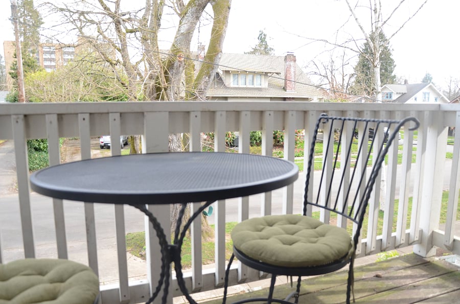 Front balcony
