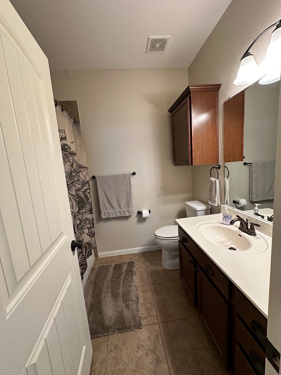 Your private, full bathroom with rain head shower