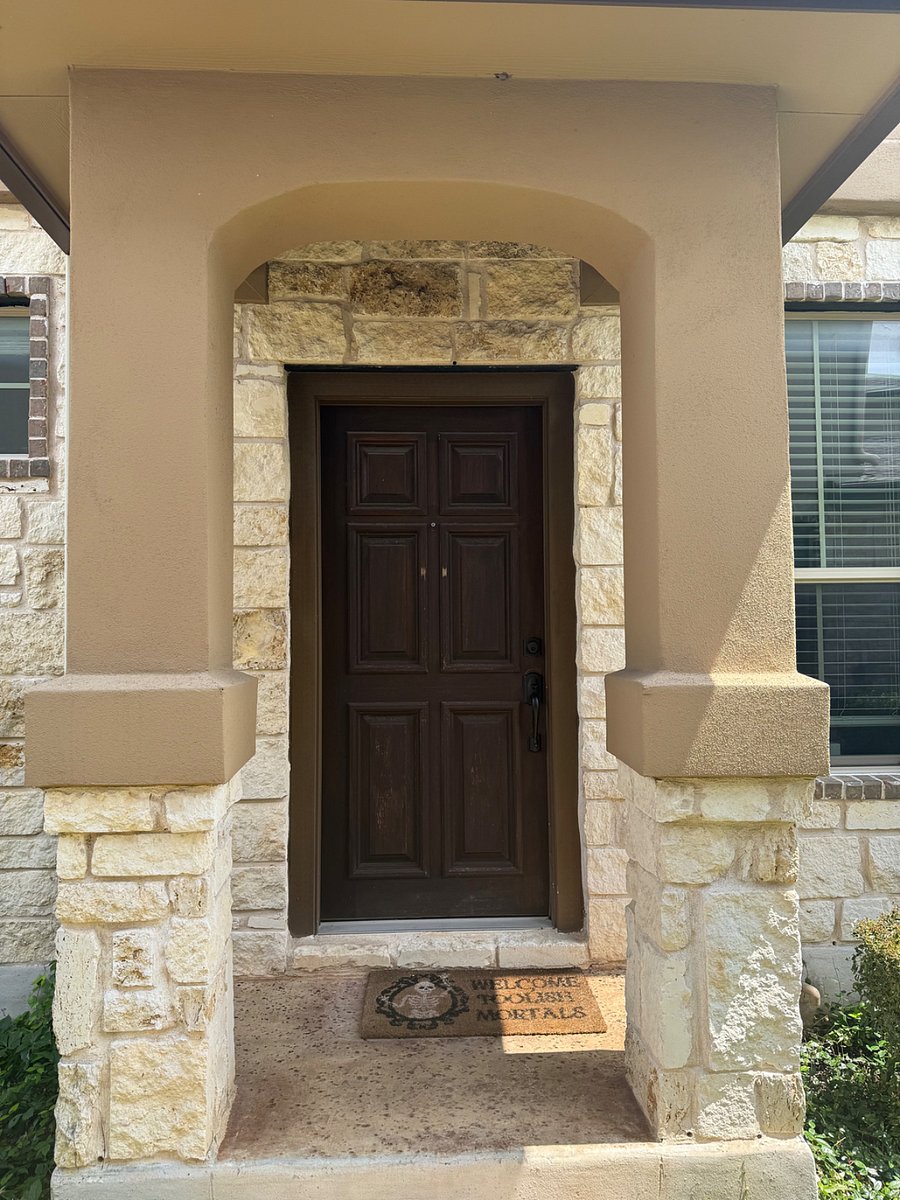 Shared front entrance to home