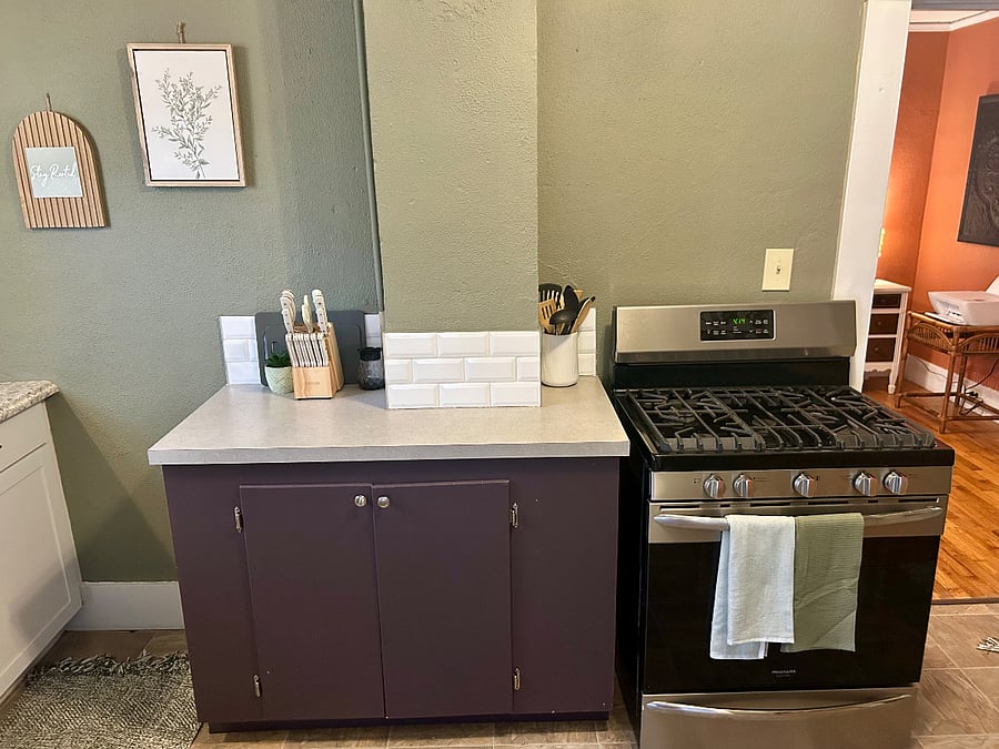 Stove and counter space