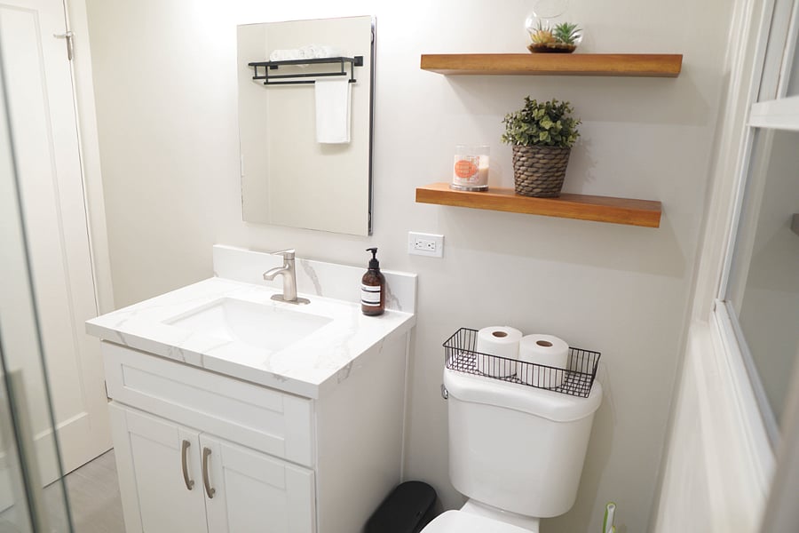Another view of the second bathroom