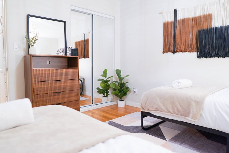 Another view of the third bedroom