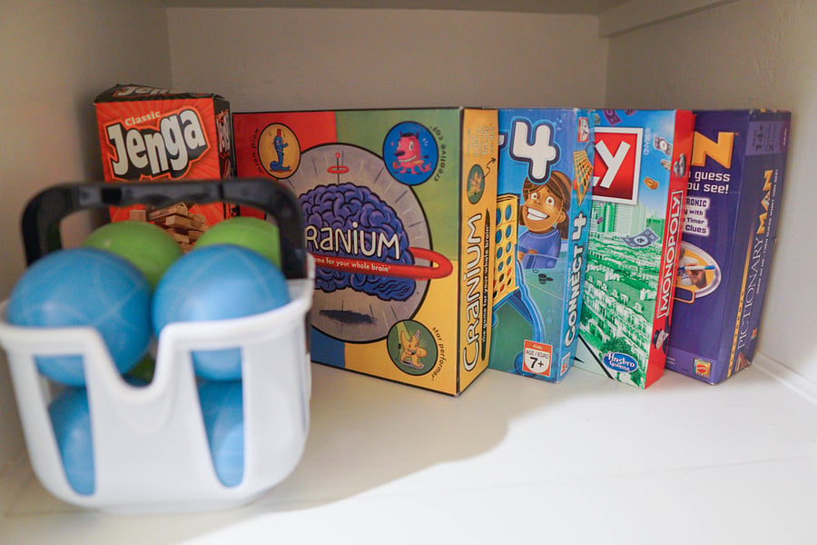More games in the hallway nook