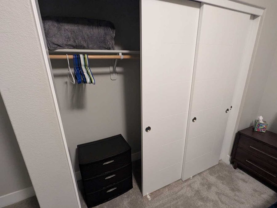 BEDROOM #1 CLOSET SPACE
