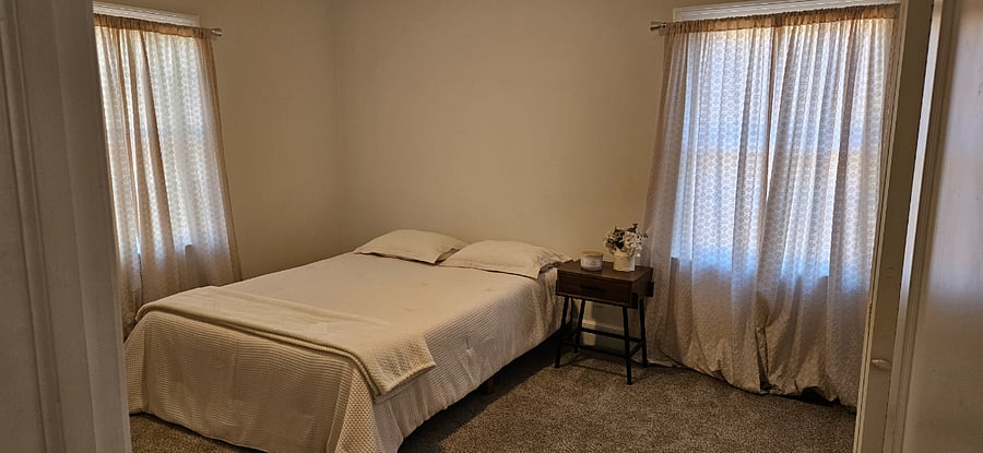 Bedroom 2 with shared full bath.