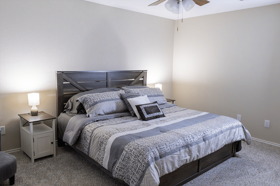 Master Bedroom Boasts a Luxurious King-size Bed