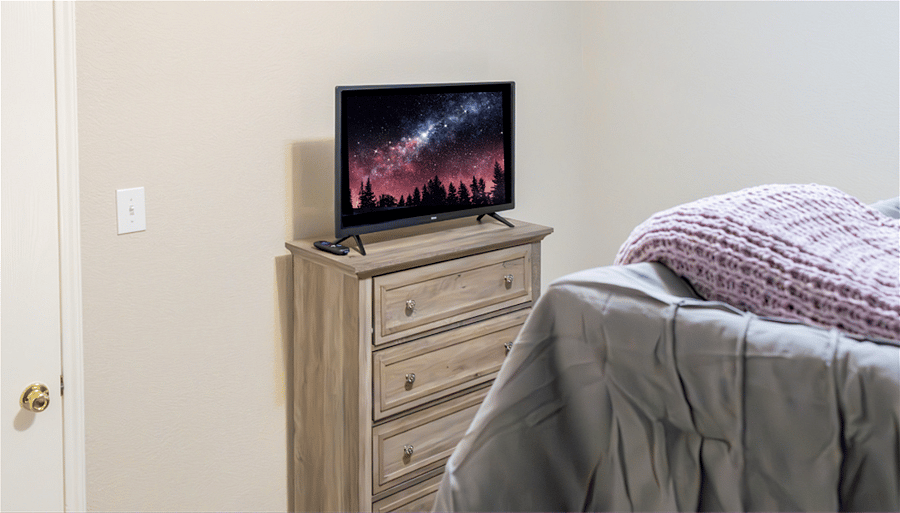 Middle Bedroom Has Its Own Smart TV Enabled for Gaming, Streaming, and Live Entertainment