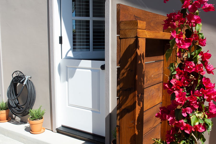 Dutch Door is great to welcome the morning or afternoon breeze.