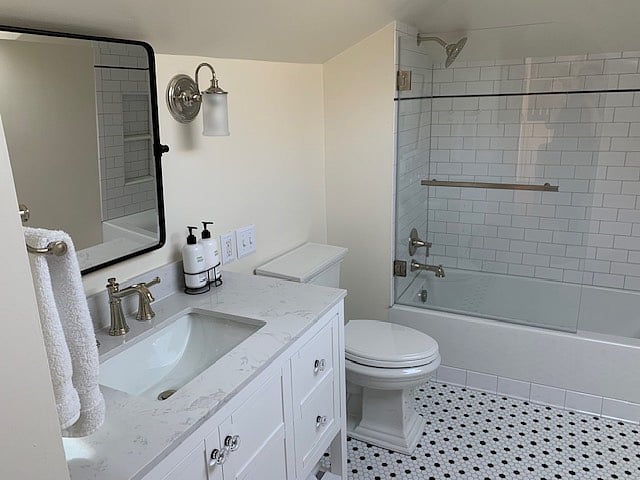 Recently remodeled bathroom.