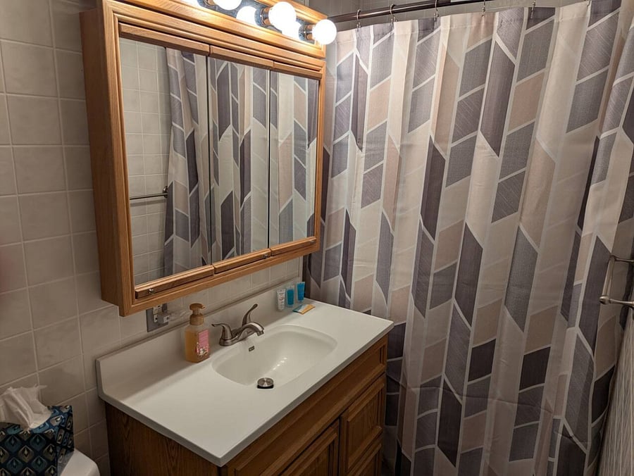 Bathroom sink.