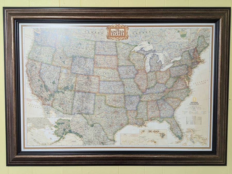 Push pin map. Let us know where your from.