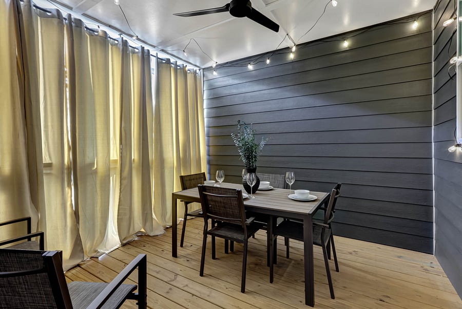 Great Timed Lights and Curtains for Privacy