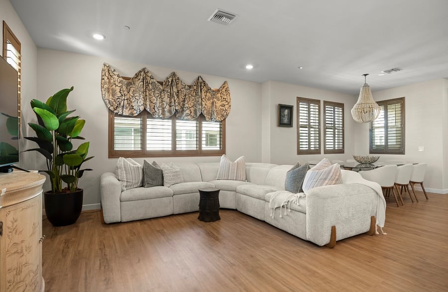 New Cozy Sectional and 55 Smart TV