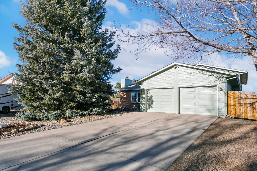2-car garage with plenty of additional parking in the driveway. 