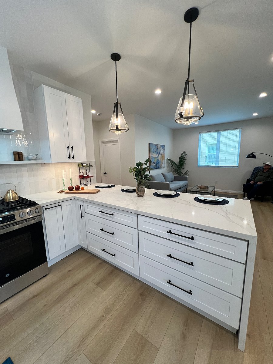 Easy access drawers and lazy suzan and spice rack