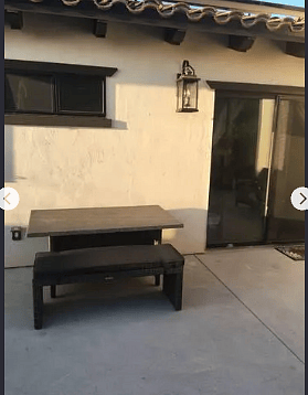 Glass sliding door entrance to the second bedroom