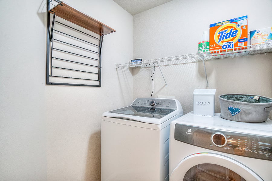 Upstairs laundry room