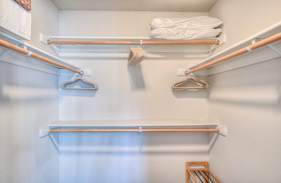 Master walk-in closet