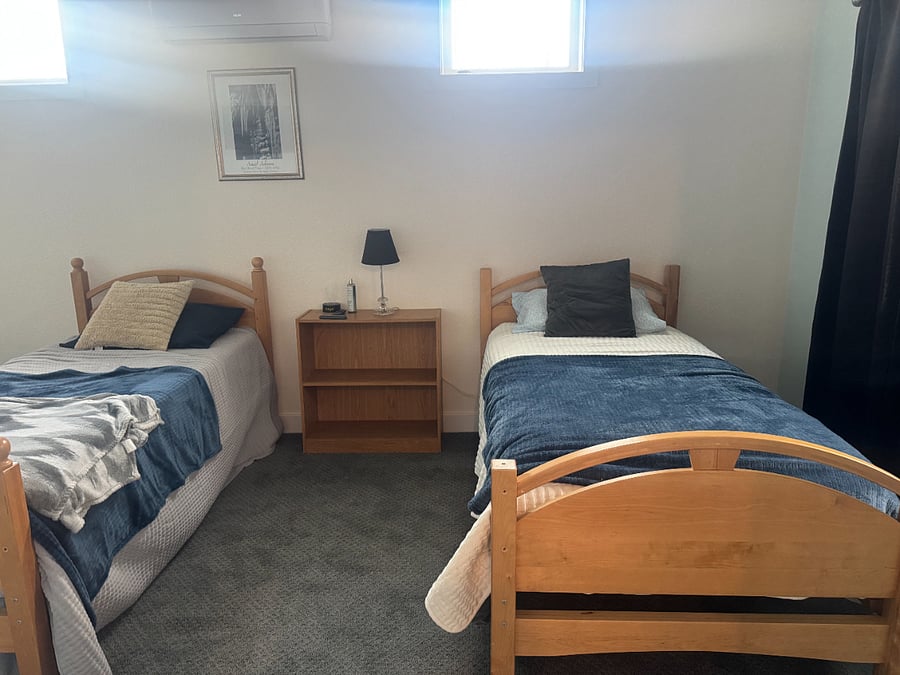 Bedroom with full-size Closet with storage above
Closet 