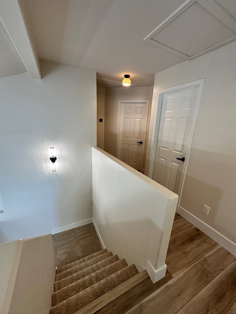 Upstairs hallway to your room and bathroom