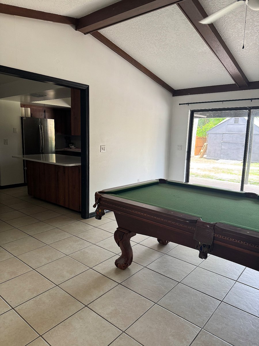 Additional living area, pool table included.