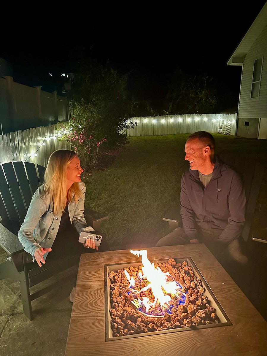 Backyard fire pit