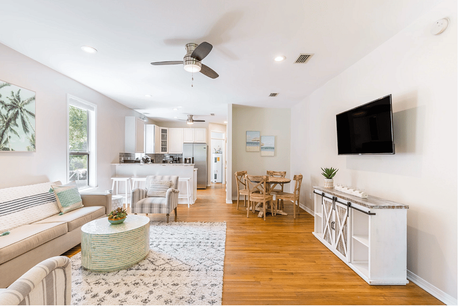 Open concept kitchen
