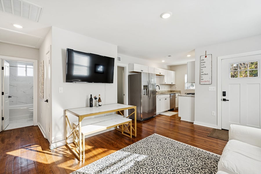 living and dining area