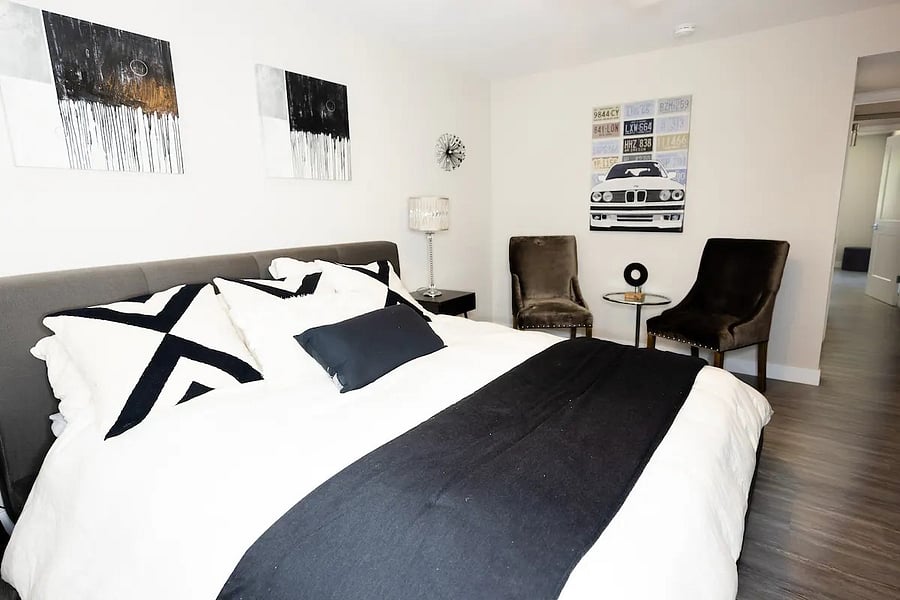 Primary bedroom- King size bed