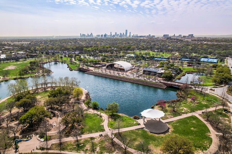 Walk, bike, or drive over to Mueller for shopping, dining, running trails, and multiple parks.