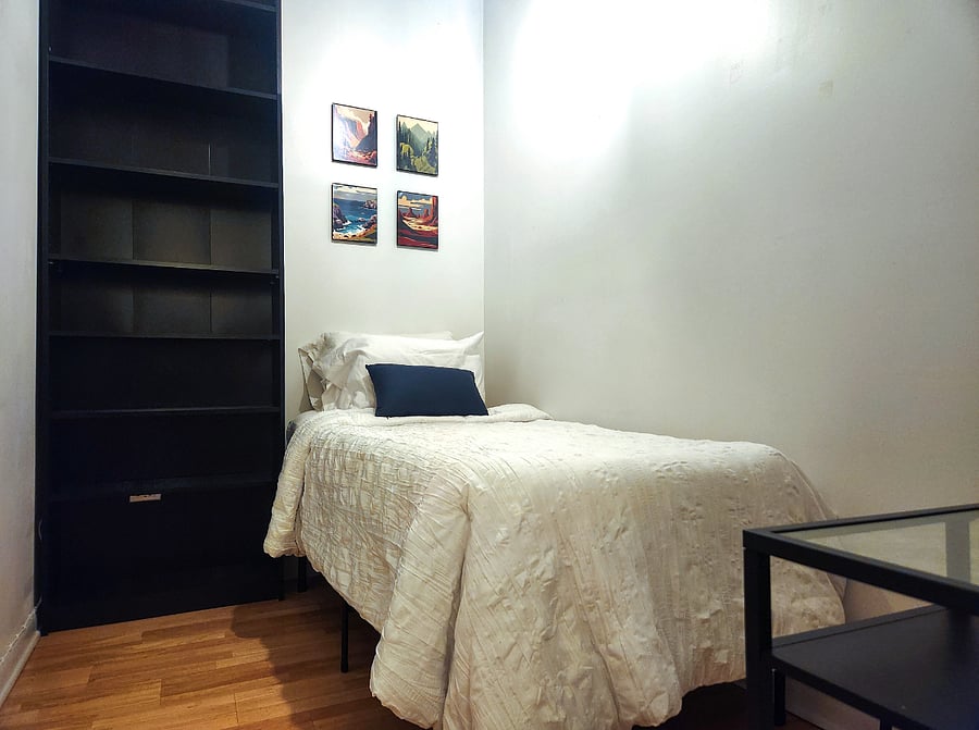 2nd Bedroom with Desk and Bookshelf