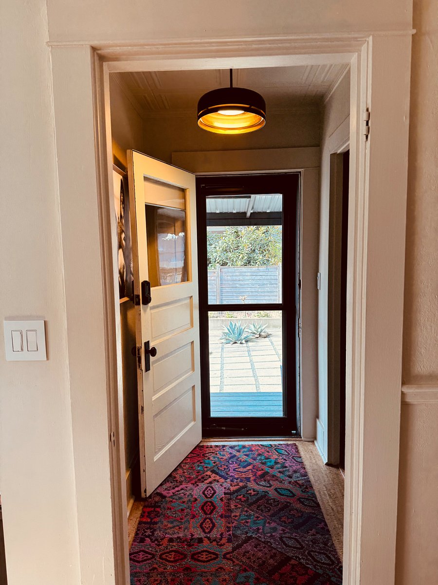 This door goes out to the covered deck right of the kitchen door for easy entertaining.