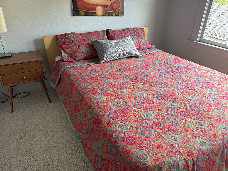 Queen bedroom with large closet