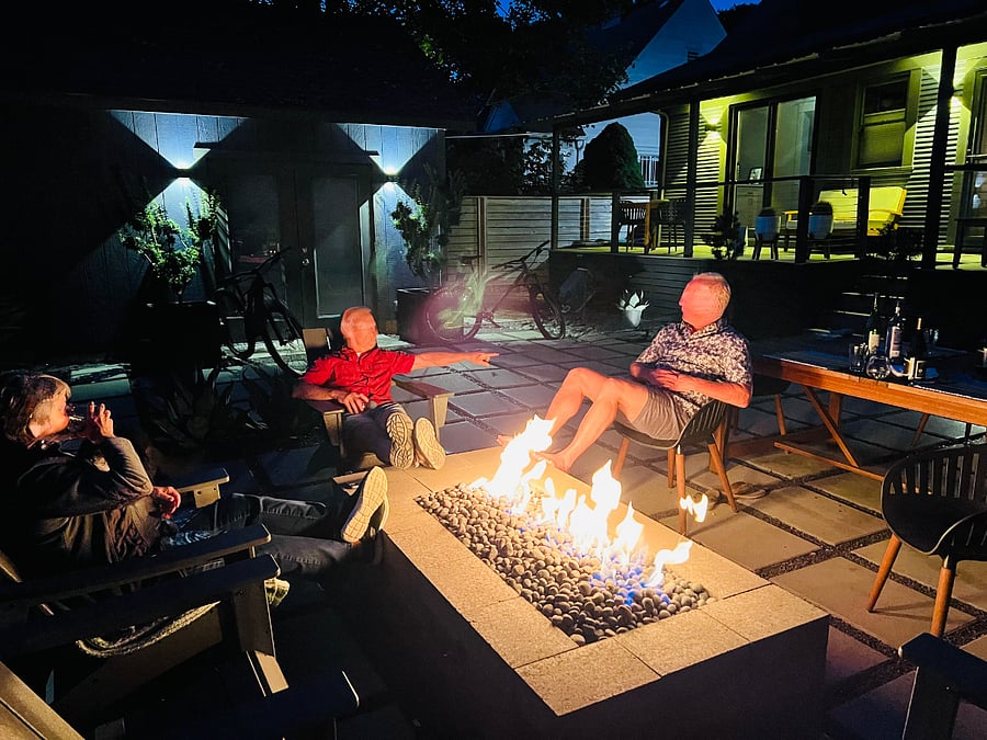 Night time goodness around the fire.