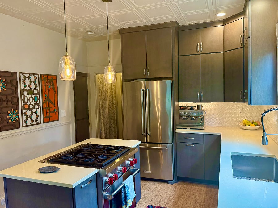 Wolf gas stove all appliances are stainless steel