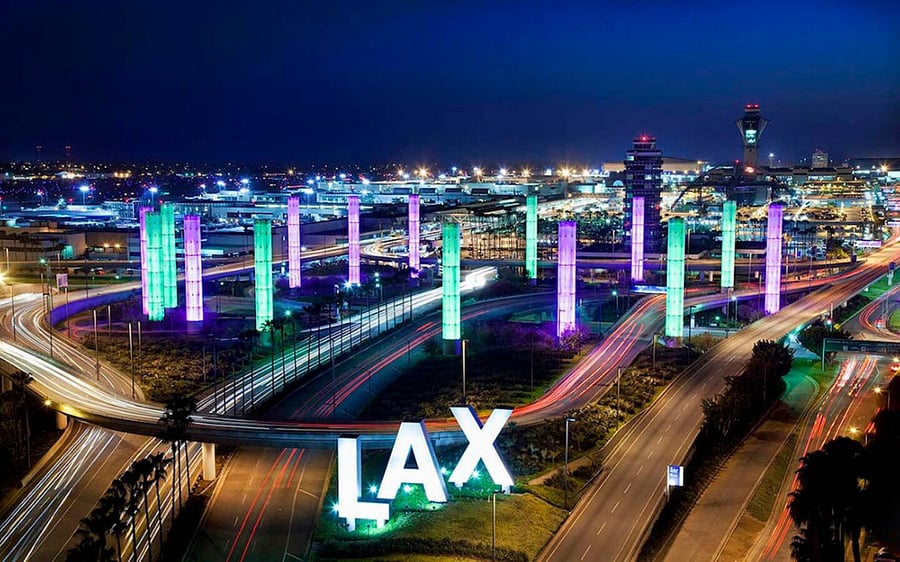 10 minute drive to/from LAX.