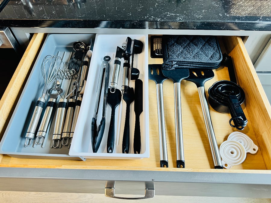 Stocked drawers for all of your cooking needs