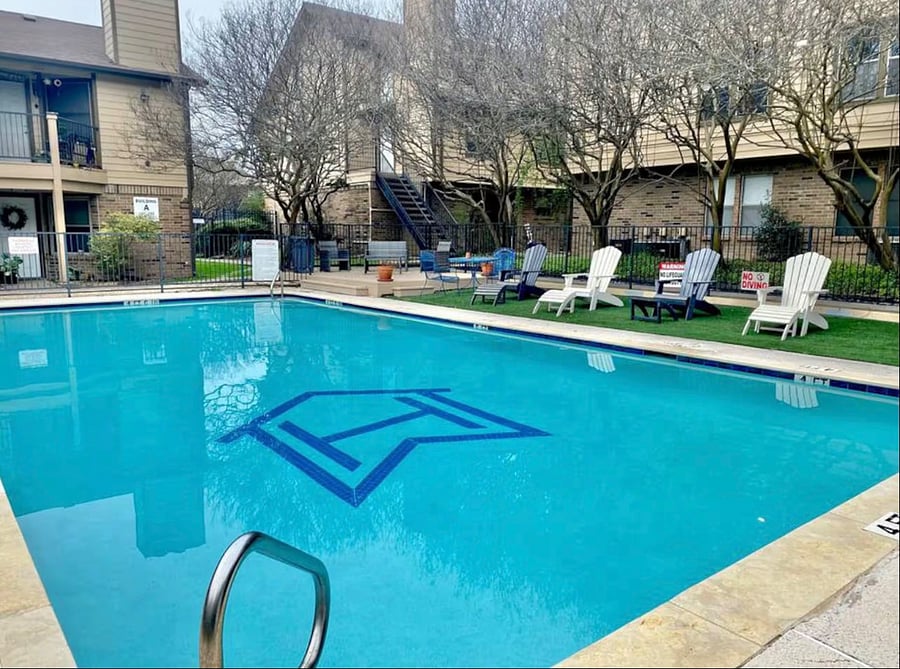Beautiful pool for soaking or getting some in some laps!