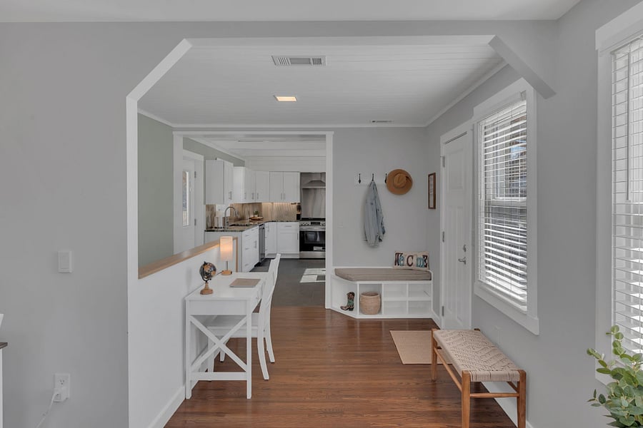Work space and entry