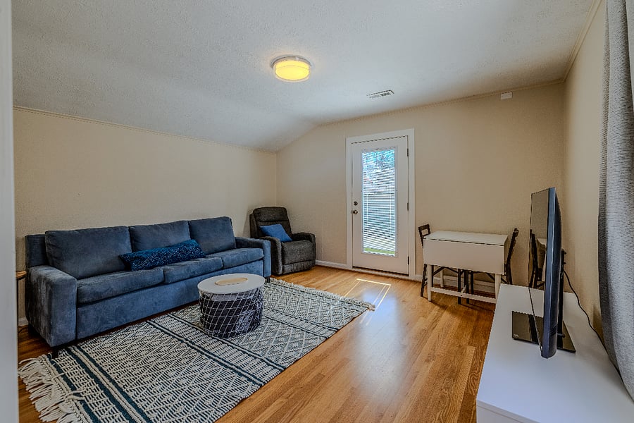 Den with sleeper sofa