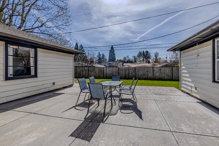 Brand new back patio