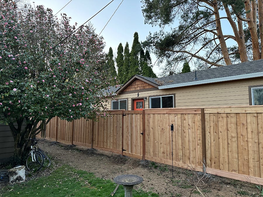 There is a gate between the ADU and the landlords backyard. 