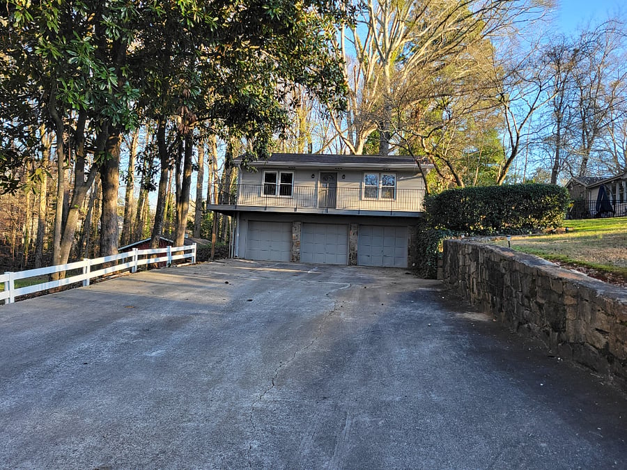 Private driveway and parking. 
NOTE: Garage space below is not available for guest use and is not used for vehicle parking. 