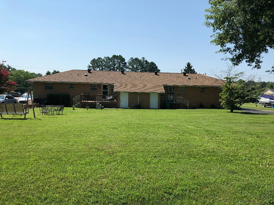 Large back yard