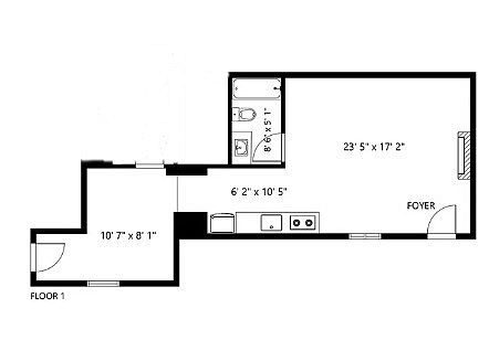 595 sq feet for you to relax!