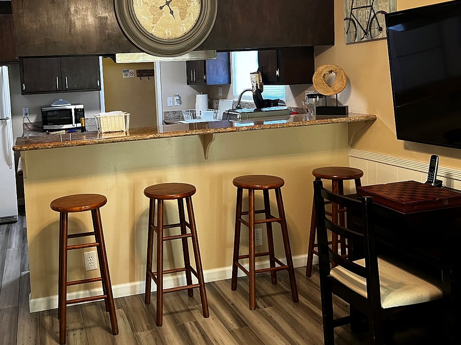 DIning room looking into kitchen