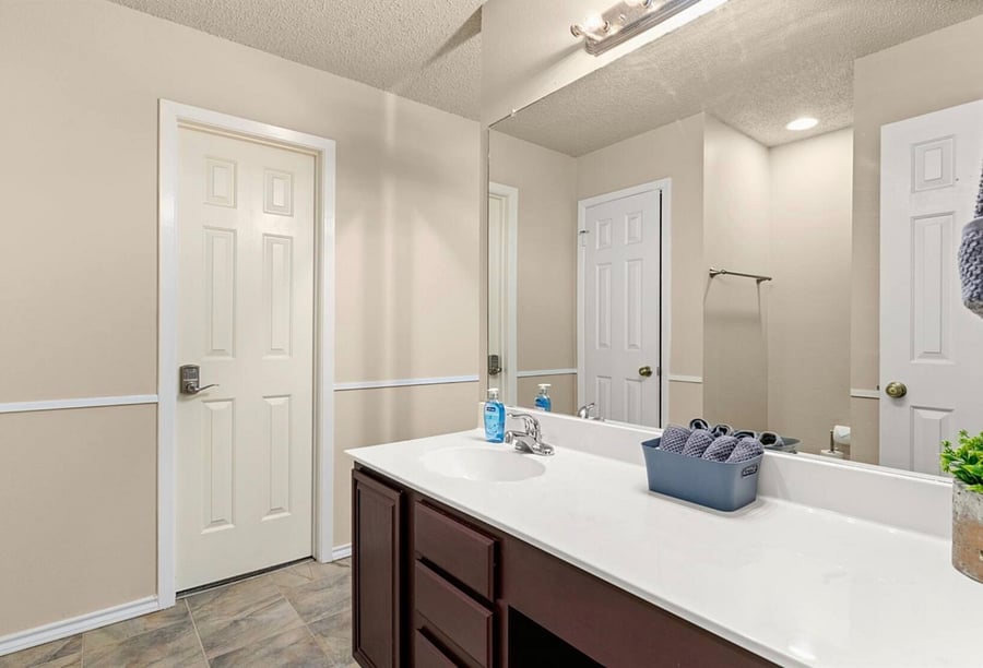 Second Floor - Master bathroom. All beddings, towels and furniture are brand new.
