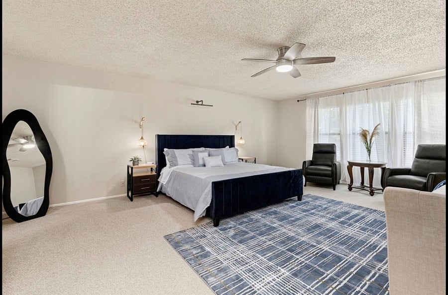 Second Floor - Master bedroom. All beddings, towels and furniture are brand new.
